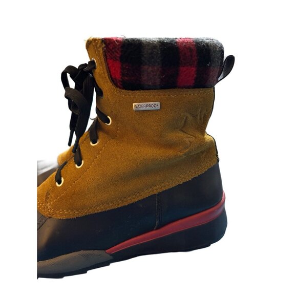 Cougar Totem Women’s Brown Waterproof Duck Boots Oak Leather Rubber Size 7M - Picture 7 of 8